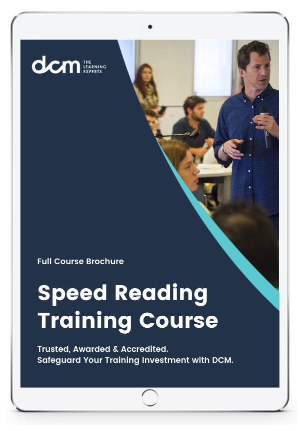 Get the  Speed Reading Full Course Brochure & Timetable Instantly